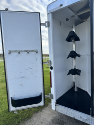 Used 2018 Bison Trailers 3H 10' LQ Trail Hand Horse Trailer