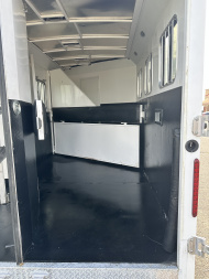 Used 2018 Bison Trailers 3H 10' LQ Trail Hand Horse Trailer