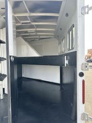 Used 2018 Bison Trailers 3H 10' LQ Trail Hand Horse Trailer