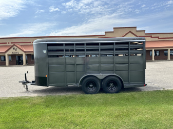 Used 2023 Delta Mfg 16' BP Stock / Stock Combo Trailer