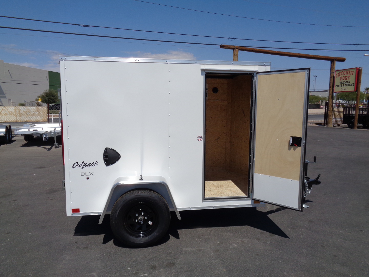 New 2026 Pace American * Out Back DLX * 5x8 V-Nose Single Axel Cargo Trailer w/ Rear Ramp Door
