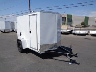 New 2026 Pace American * Out Back DLX * 5x8 V-Nose Single Axel Cargo Trailer w/ Rear Ramp Door