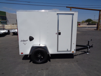 New 2026 Pace American * Out Back DLX * 5x8 V-Nose Single Axel Cargo Trailer w/ Rear Ramp Door