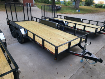 New Heartland 76x16' TANDEM UTILITY, 4' REAR GATE, 1 BRAKE