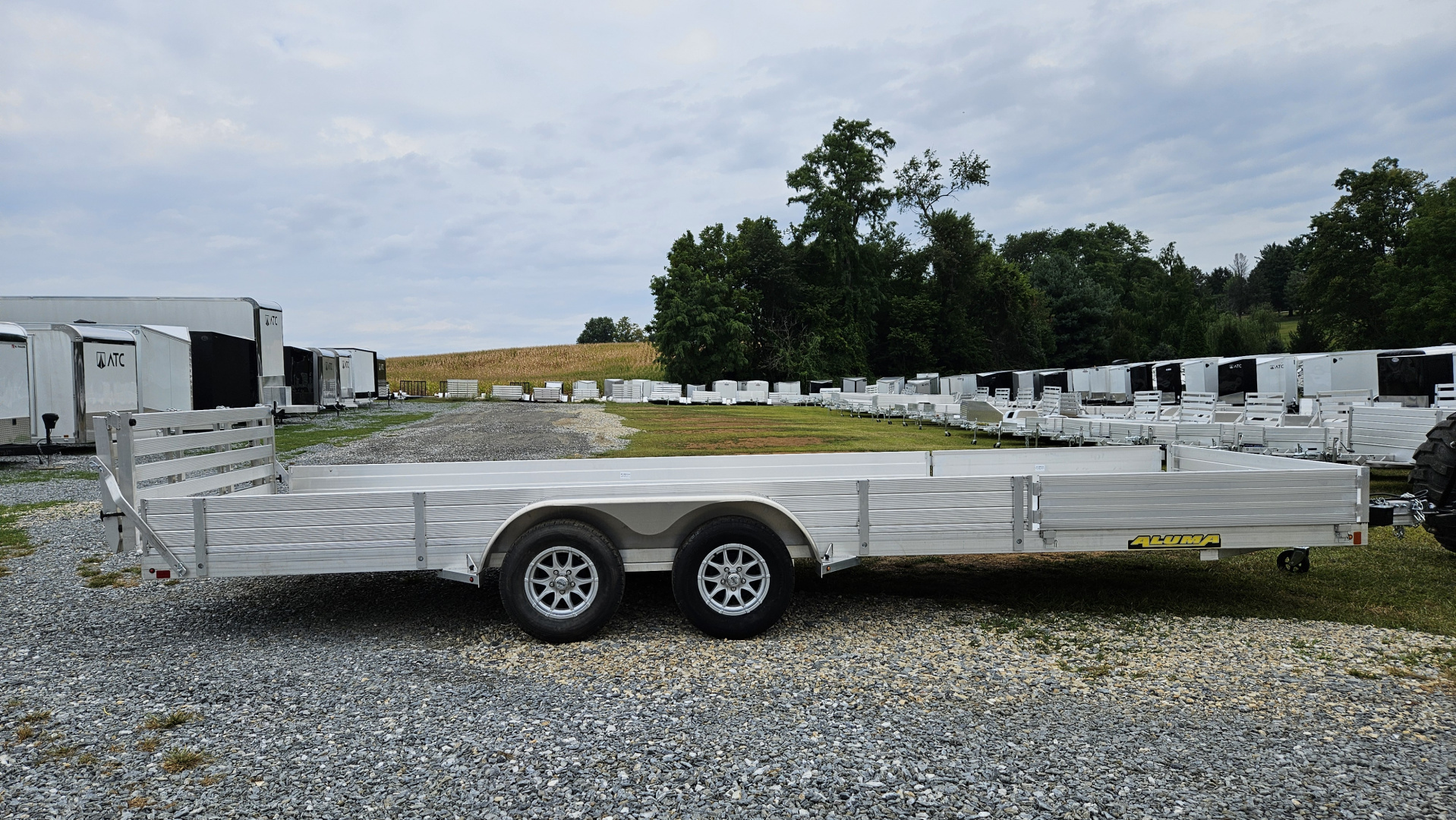 New 2026 Aluma 81X22TA ATV Trailer