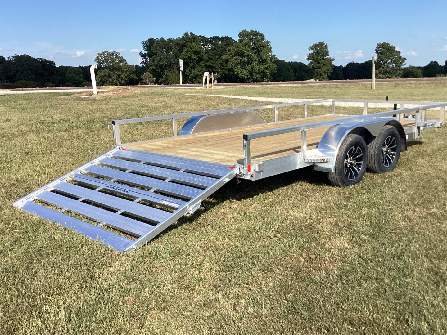 New 2026 H&H Trailers 82"x16' Aluminum Tandem Axle Utility Trailer, 7K