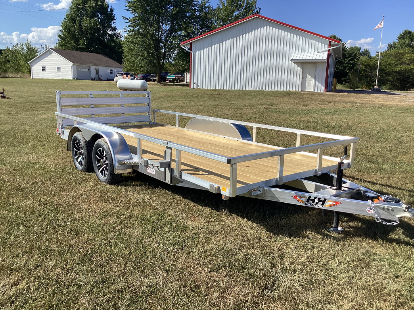 New 2026 H&H Trailers 82"x16' Aluminum Tandem Axle Utility Trailer, 7K