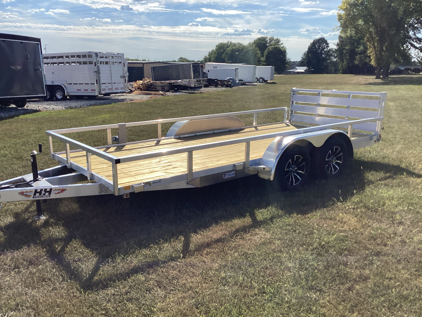 New 2026 H&H Trailers 82"x16' Aluminum Tandem Axle Utility Trailer, 7K