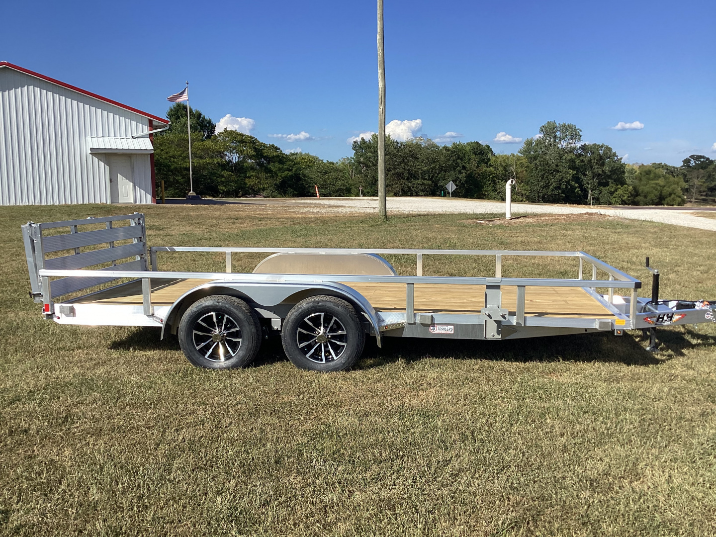 New 2026 H&H Trailers 82"x16' Aluminum Tandem Axle Utility Trailer, 7K