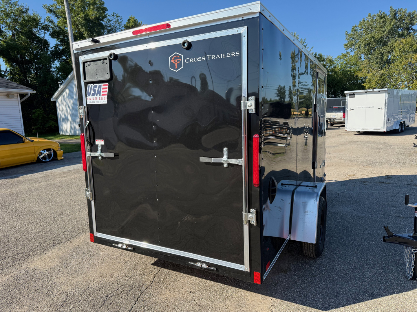 New 2025 6 x 12 Enclosed Cross Trailers Beta Cargo / Enclosed Trailer With Spare Tire and Ramp Door