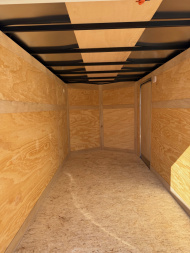 New 2025 6 x 12 Enclosed Cross Trailers Beta Cargo / Enclosed Trailer With Spare Tire and Ramp Door