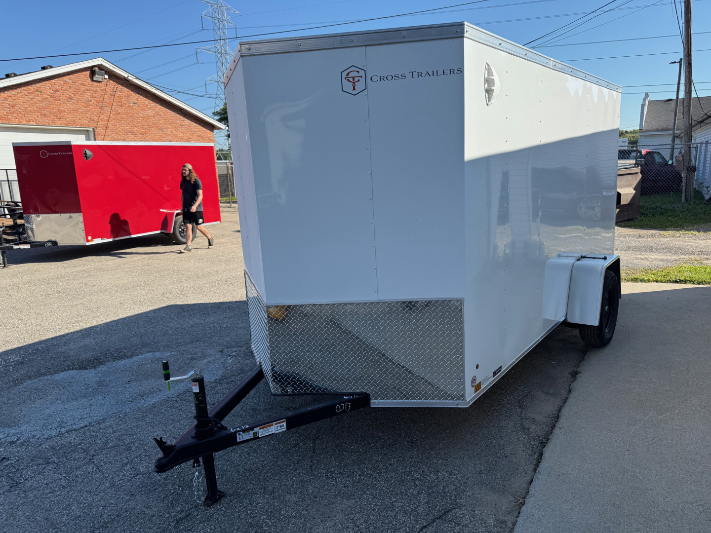 New 2025 6 x 12 Enclosed Cross Trailers Beta Cargo / Enclosed Trailer With Spare Tire and Ramp Door