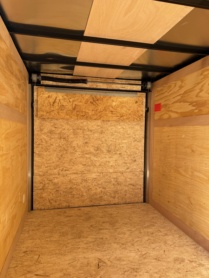 New 2025 6 x 12 Enclosed Cross Trailers Beta Cargo / Enclosed Trailer With Spare Tire and Ramp Door