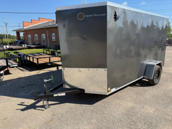 New 2025 6 x 12 Enclosed Cross Trailers Beta Cargo / Enclosed Trailer With Spare Tire and Ramp Door