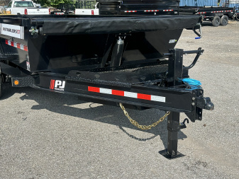 New 2026 PJ Trailers 83" x 14' Low-Pro Telescopic (DT1) 14K GVWR Dump Trailer