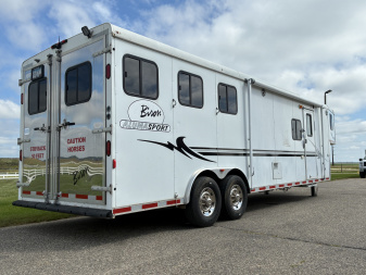 Used 2006 Bison Trailers 3H 10'Living Quarters Horse Trailer