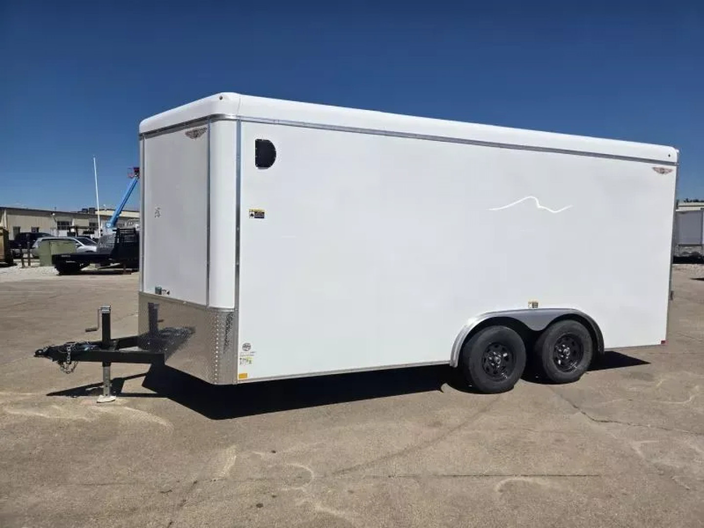 New 2025 H and H Trailer 8x16 HH Series Round Top V-Nose Enclosed Cargo Trailer  7K Tandem