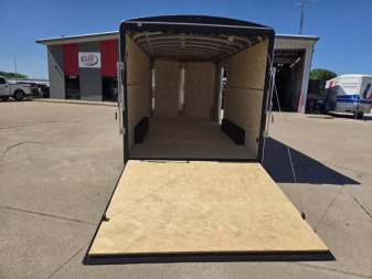 New 2025 H and H Trailer 8x16 HH Series Round Top V-Nose Enclosed Cargo Trailer  7K Tandem
