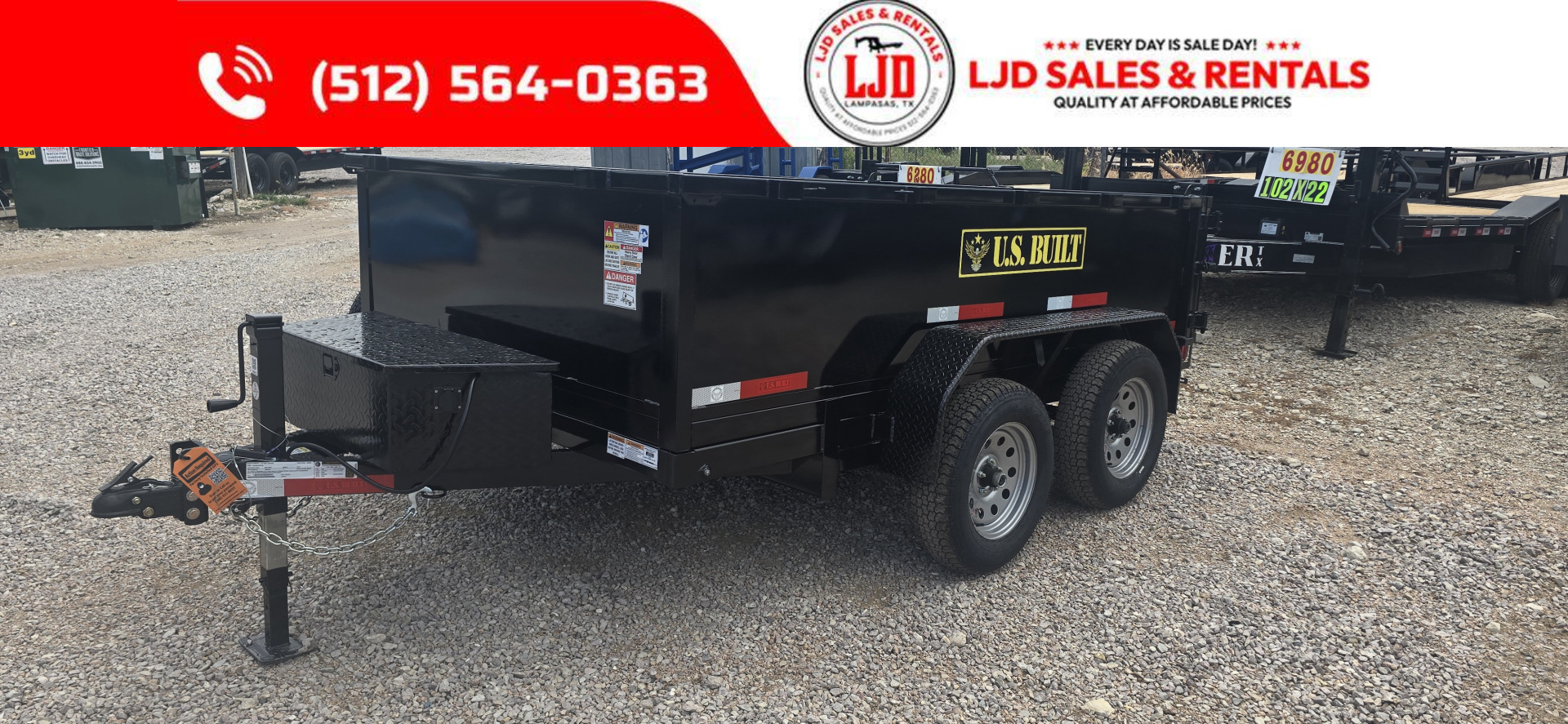 New 2025 US Built - 6' x 10' x 2 ' Dump Trailer-