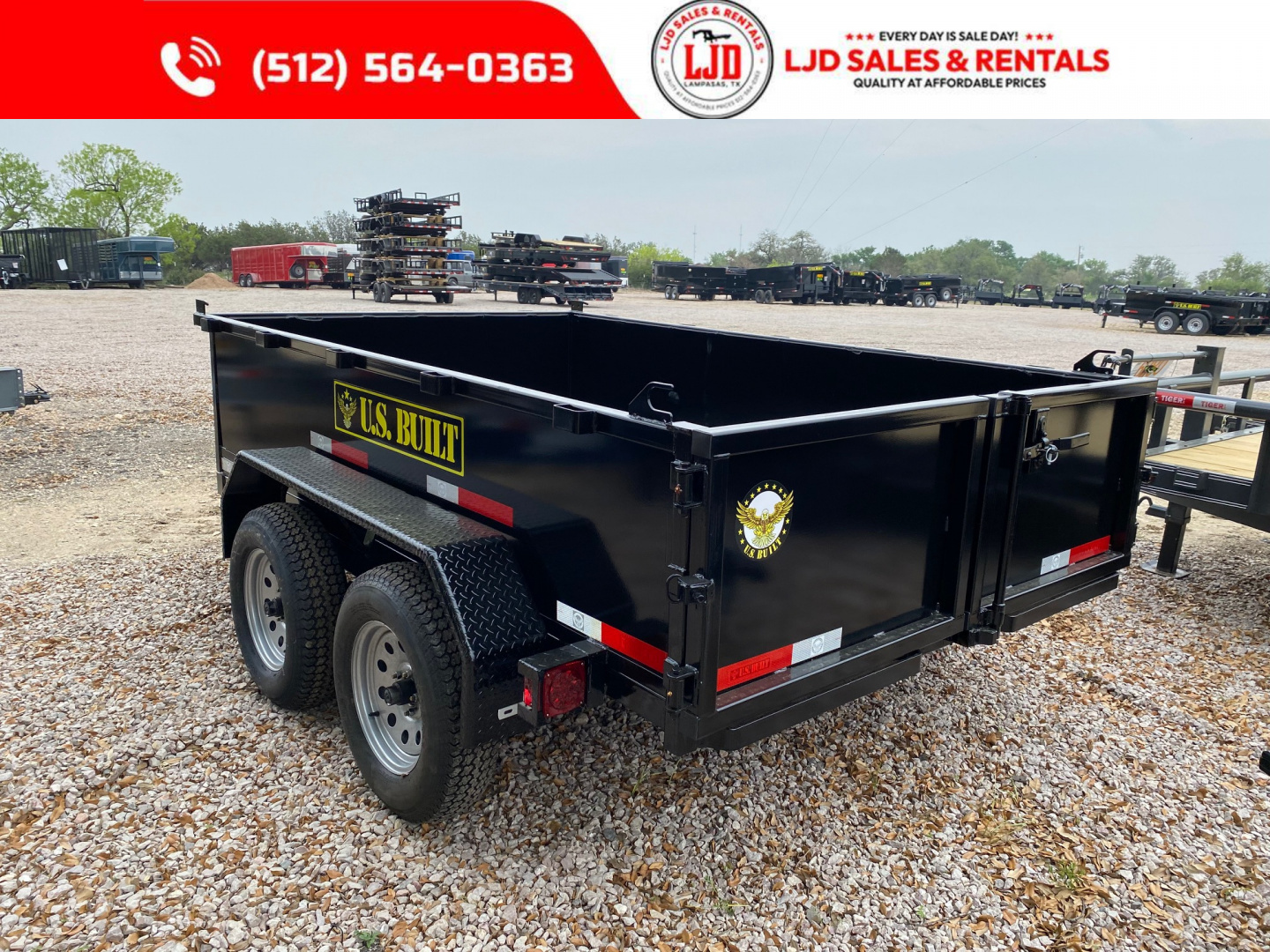 New 2025 US Built - 6' x 10' x 2 ' Dump Trailer-