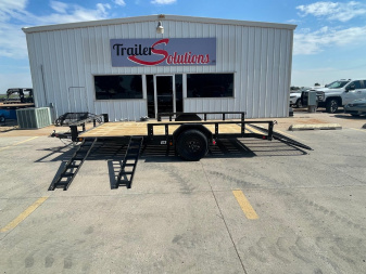 New 2026 PJ Trailers 83  X 14' 5,200 LB Axle With ATV Ramps Utility Trailer