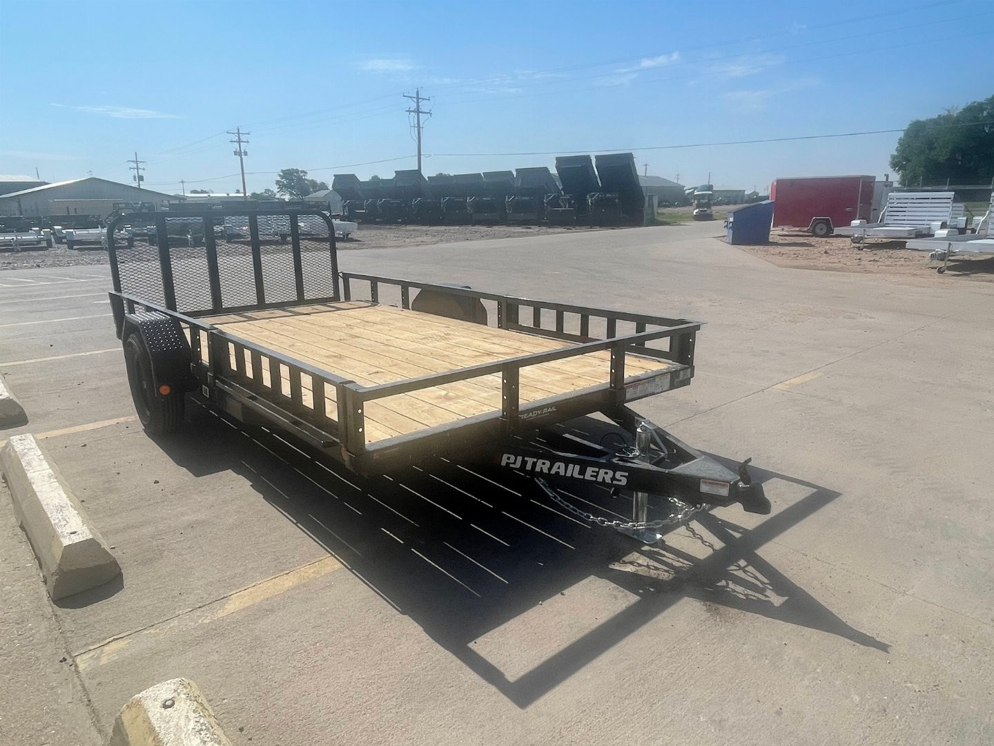 New 2026 PJ Trailers 83" X 14' 5,200 LB Axle With ATV Ramps Utility Trailer