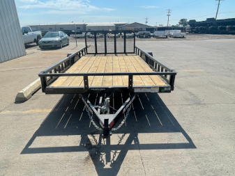 New 2026 PJ Trailers 83" X 14' 5,200 LB Axle With ATV Ramps Utility Trailer