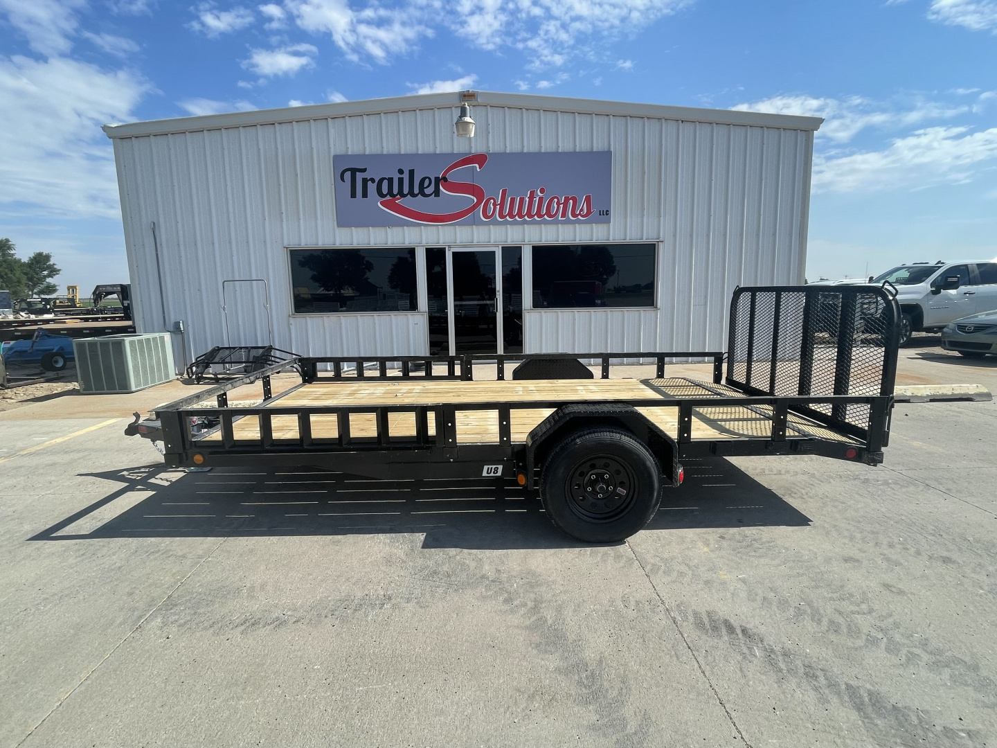 New 2026 PJ Trailer 14' x 83" With ATV Ramps Utility Trailer U8141
