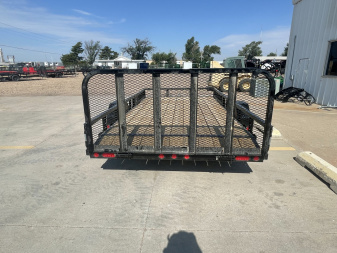 New 2026 PJ Trailer 14' x 83" With ATV Ramps Utility Trailer U8141