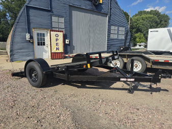 New 2026 BUCK DANDY 77 x12' Scissor Tilt-Steel Floor- 7k GVWR Flatbed Trailer