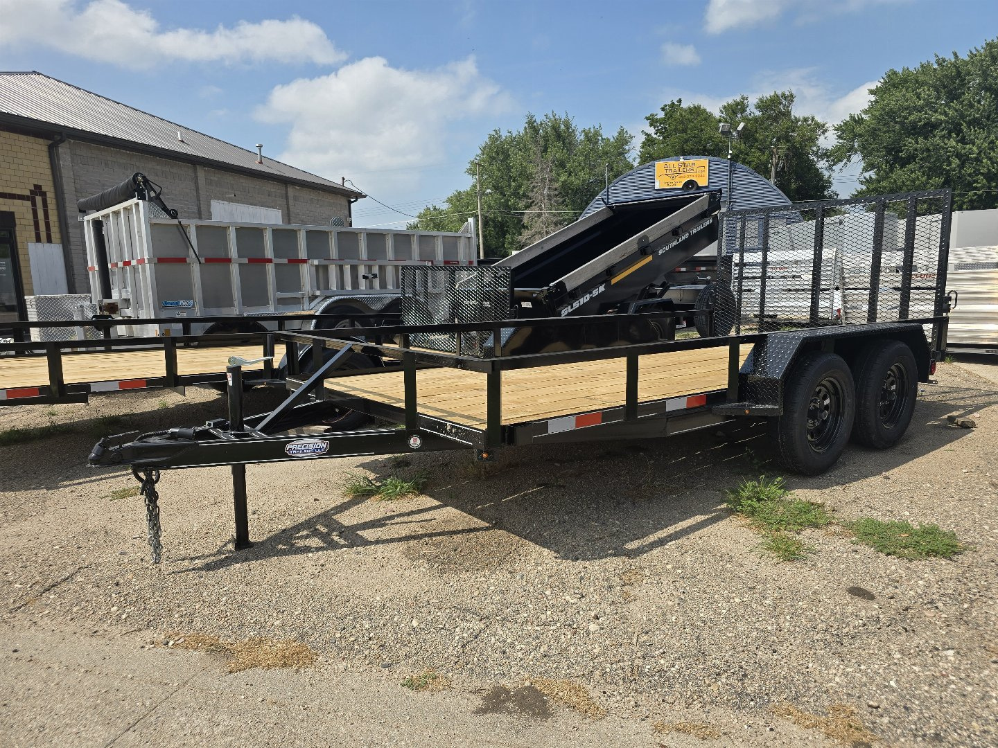 New 2025 Precision Trailers 77"x14' Utility Trailer-Tandem Axle-7k GVWR