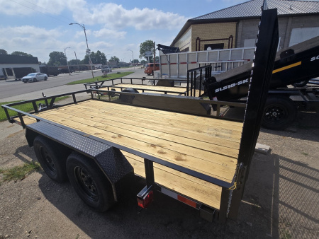 New 2025 Precision Trailers 77"x14' Utility Trailer-Tandem Axle-7k GVWR