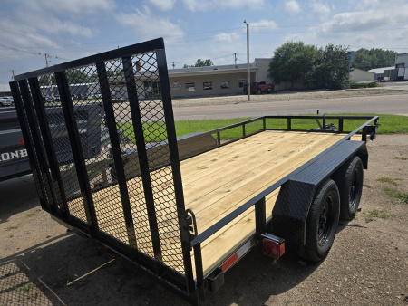 New 2025 Precision Trailers 77"x14' Utility Trailer-Tandem Axle-7k GVWR