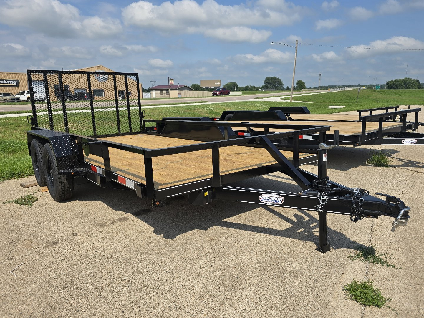 New 2025 Precision Trailers 77"x14' Utility Trailer-Tandem Axle-7k GVWR
