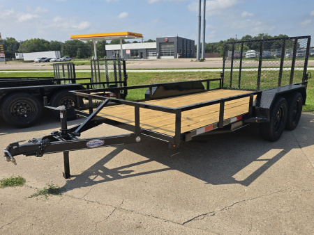 New 2025 Precision Trailers 77"x14' Utility Trailer-Tandem Axle-7k GVWR