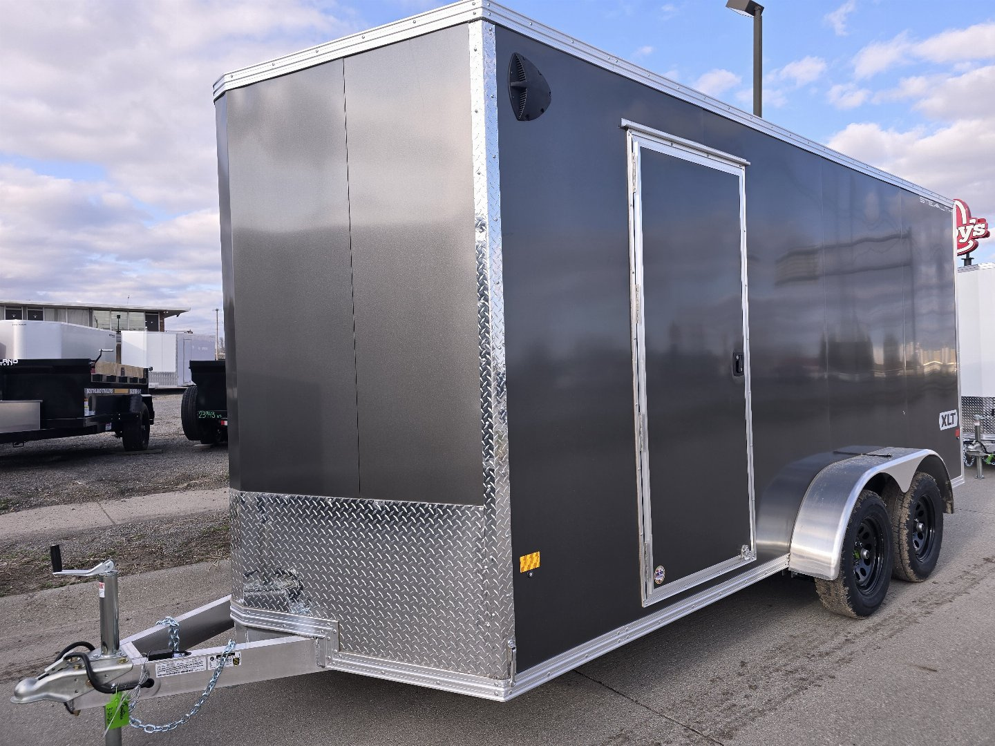New 2025 ALCOM 7X16 XLT SERIES ALL ALUMINUM FRAME Cargo / Enclosed Trailer