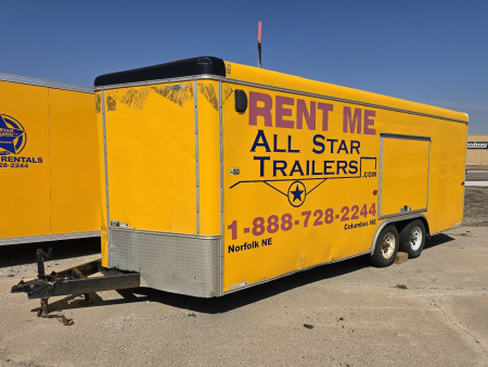 Used 2014 H&H Trailers 8.5x20 Car Hauler Cargo / Enclosed Trailer