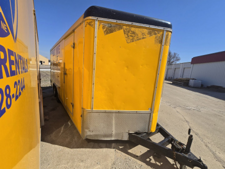 Used 2014 H&H Trailers 8.5x20 Car Hauler Cargo / Enclosed Trailer