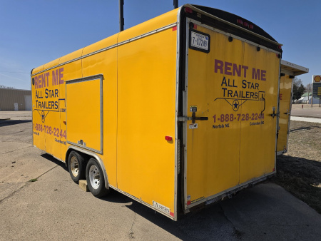 Used 2014 H&H Trailers 8.5x20 Car Hauler Cargo / Enclosed Trailer