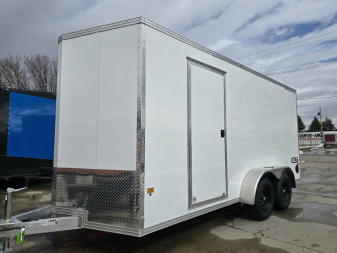 New 2025 ALCOM 7x16 XLT Cargo / Enclosed Trailer/All Aluminum