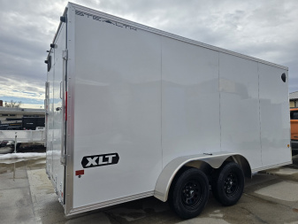 New 2025 ALCOM 7x16 XLT Cargo / Enclosed Trailer/All Aluminum
