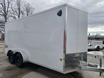 New 2025 ALCOM 7x16 XLT Cargo / Enclosed Trailer/All Aluminum