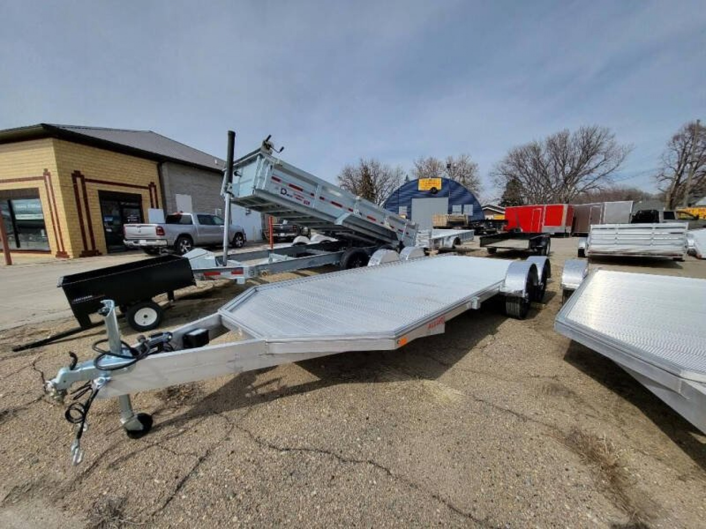 New 2023 ALLURE TRAILERS 81"X18' Tandem Axle- 7k GVWR Flatbed Trailer