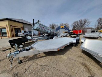 New 2023 ALLURE TRAILERS 81"x18' Tandem Axle-2 Ramp-7k GVWR Flatbed Trailer