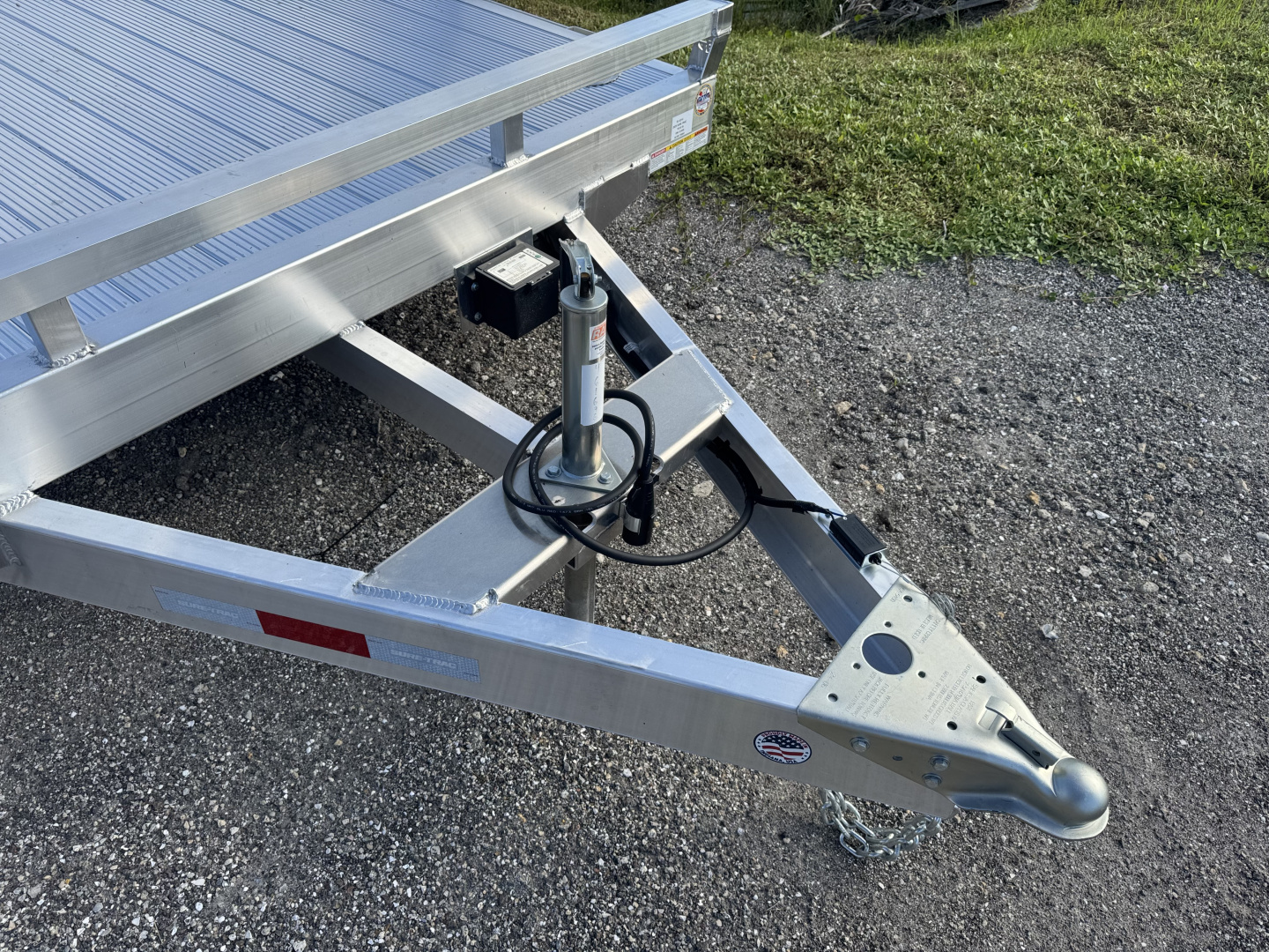 New 2025 Sure-Trac 7X18 TANDEM AXLE 7000 LB GVWR ALUMINUM Car / Racing Trailer WITH ALUMINUM DECK, MAG WHEELS, SETBACK JACK, 4 D RING TIE DOWNS, REMOVEABLE FENDER