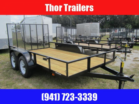 New 2026 Triple Crown Trailers 6.4X12 TA WITH RAMP Utility Trailer