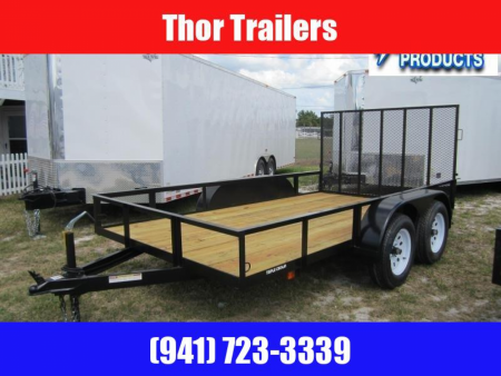New 2026 Triple Crown Trailers 6.4X12 TA WITH RAMP Utility Trailer