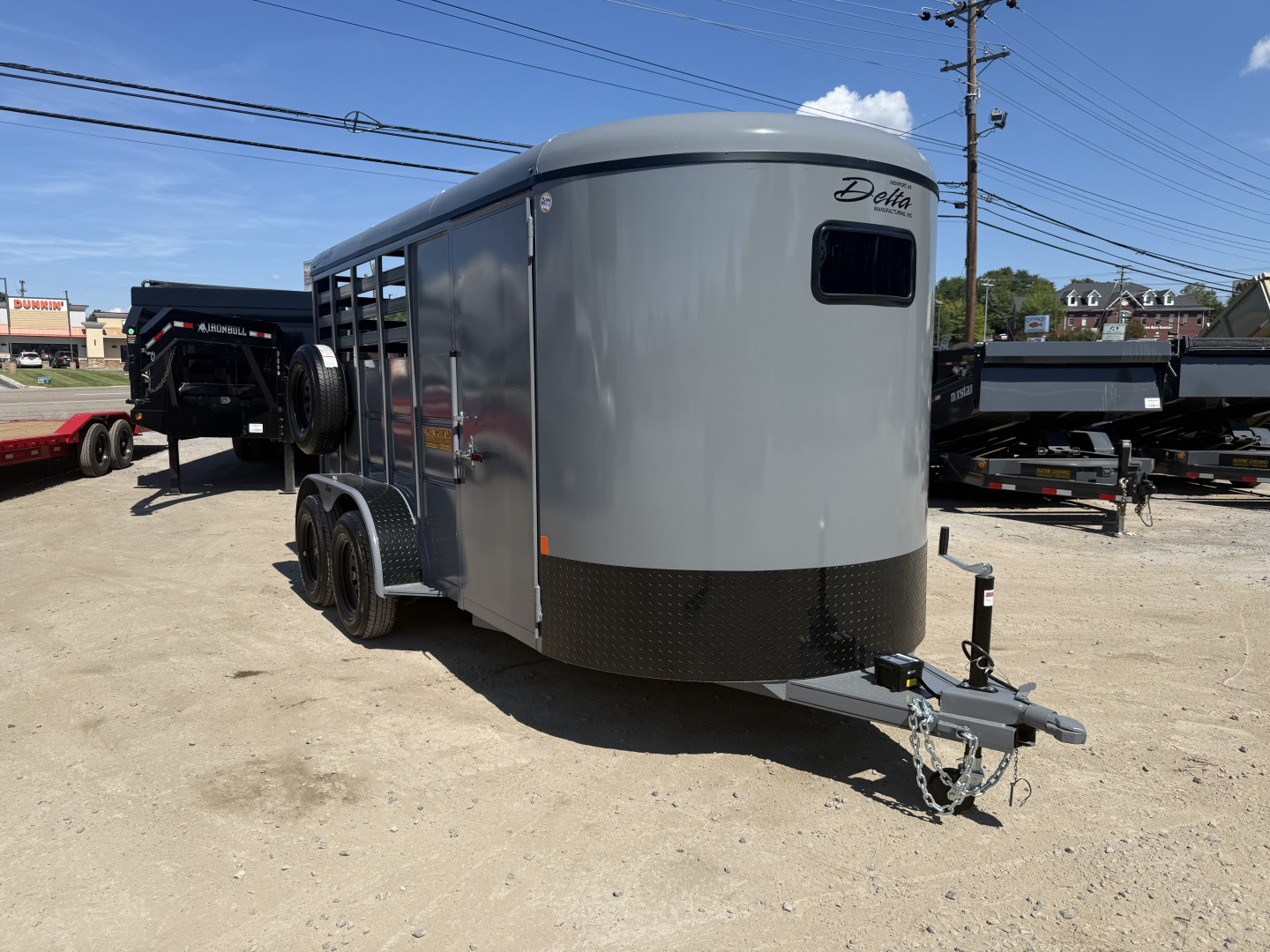New 2025 Delta Trailers 14' 6 WIDE 6'6 TALL HORSE Stock / Stock Combo Trailer