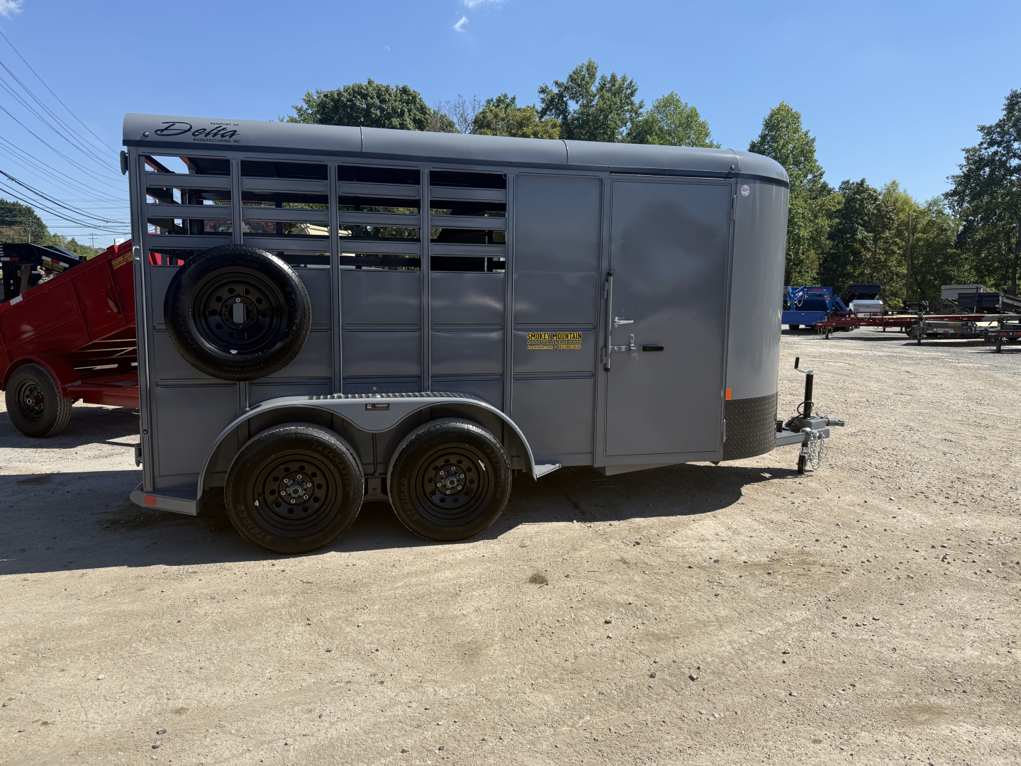 New 2025 Delta Trailers 14' 6 WIDE 6'6 TALL HORSE Stock / Stock Combo Trailer