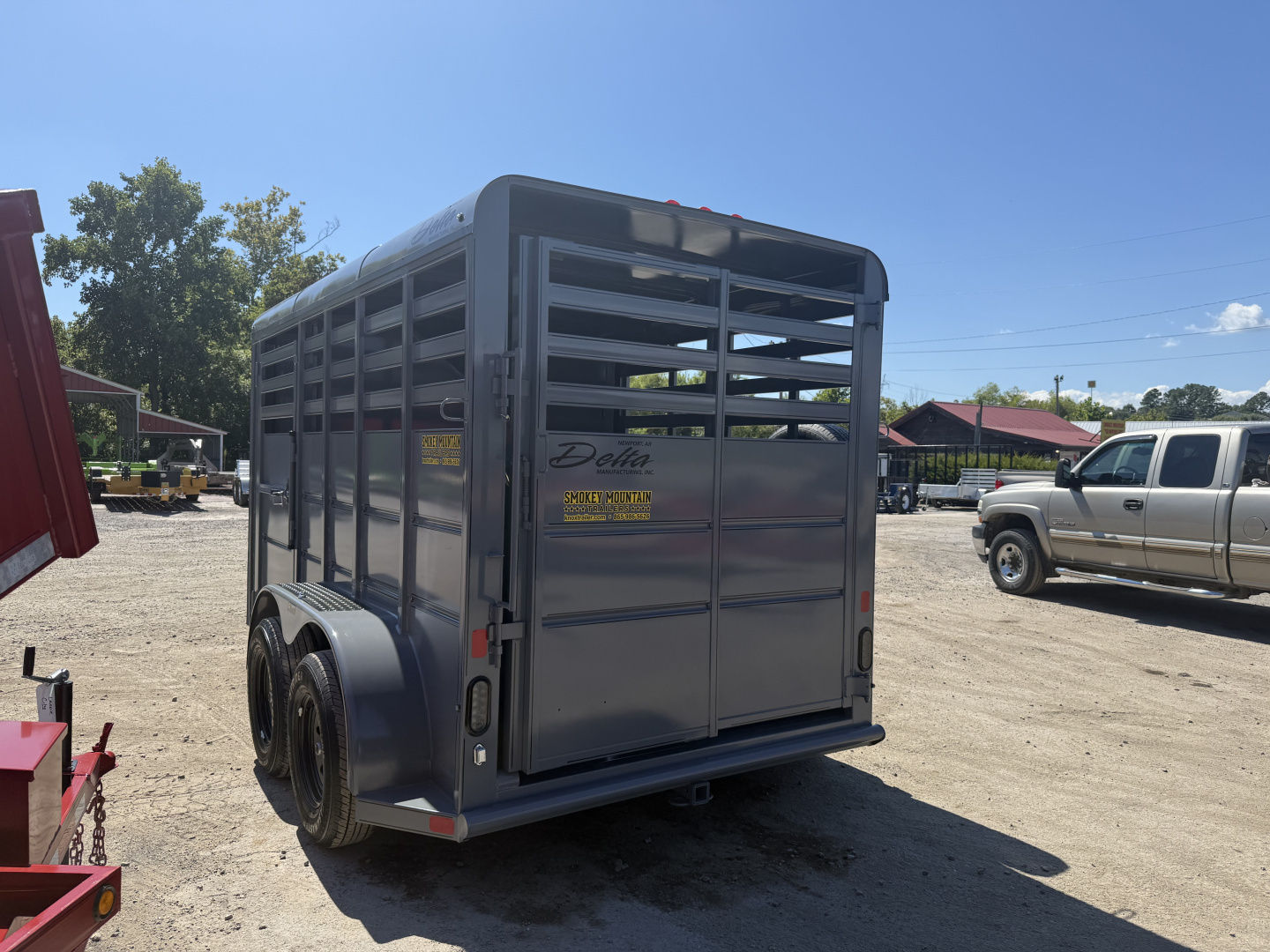 New 2025 Delta Trailers 14' 6 WIDE 6'6 TALL HORSE Stock / Stock Combo Trailer